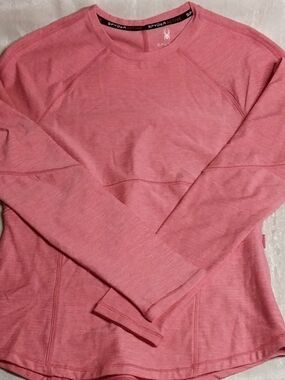 Spyder Activewear Coral Pink Long Sleeve Pullover Sz S
